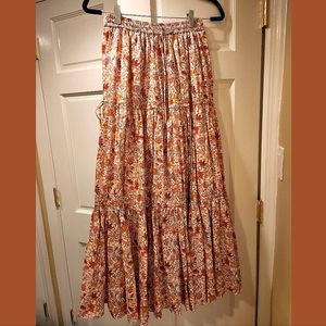 J Crew maxi flowy skirt
